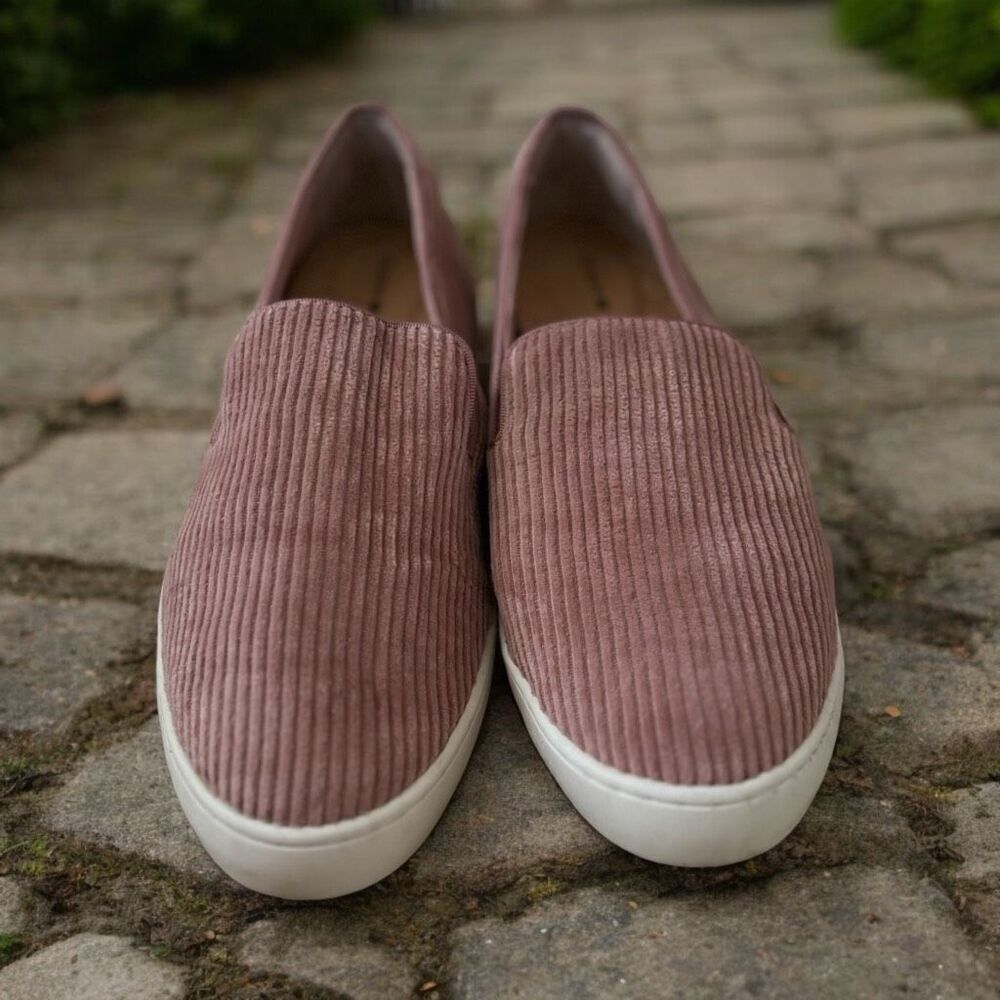 BIRDIES The Swift  Carnation Pink Corduroy Slip On Shoes - Women's Size 9
